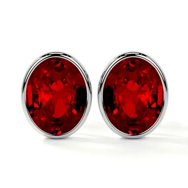 New York, Jewelry, USD 4142,  Classic 2.48 Cttw Oval Shape Spinel Earrings For Sale At GemsNY