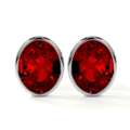 USD 4142,  Classic 2.48 Cttw Oval Shape Spinel Earrings For Sale At GemsNY