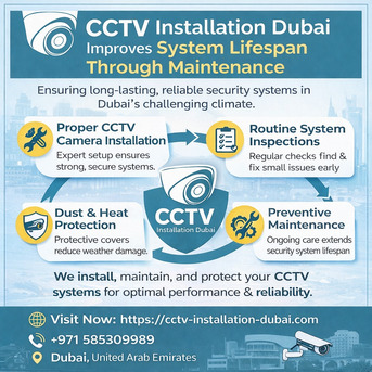 Dubai, Security, How CCTV Installation Dubai Improves System Lifespan Through Maintenance