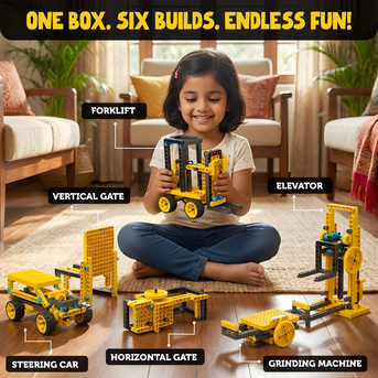 Mumbai, Toys & Games, INR 999,  BLIX Forklift &ndash; Engineering & Construction STEM Toy For Kids