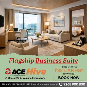 Noida, Commercial Villas, INR 9200000,  770 Sq. Feet,  Ace Hive Project Overview: 5-Acre Mixed-Use Development In Yamuna Expressway, NCR