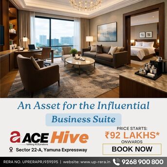 Noida, Commercial Villas, INR 9200000,  770 Sq. Feet,  Ace Hive Project Overview: 5-Acre Mixed-Use Development In Yamuna Expressway, NCR