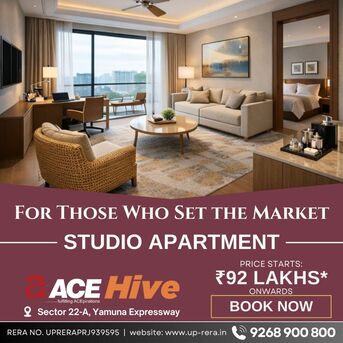 Noida, Commercial Villas, INR 9200000,  770 Sq. Feet,  Ace Hive Project Overview: 5-Acre Mixed-Use Development In Yamuna Expressway, NCR