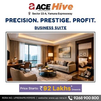 Noida, Commercial Villas, INR 9200000,  770 Sq. Feet,  Ace Hive Project Overview: 5-Acre Mixed-Use Development In Yamuna Expressway, NCR