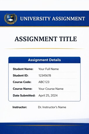 Sydney, Education, Professional University Assignment Cover Page Format