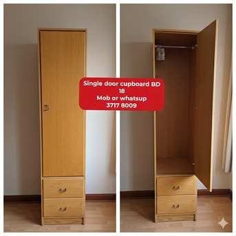 Manama, Furniture, BHD 18,  🌍🌐Cupboard Single Door In Good Condition For Sale With Delivery