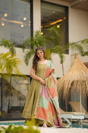Jaipur, Clothing & Accessories, INR 7500,  Shop Green Harmony Suit Set With Printed Dupatta