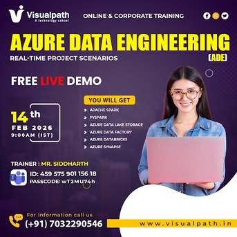 Hyderabad, Education, Azure Data Engineering Online Free Demo On February 14th