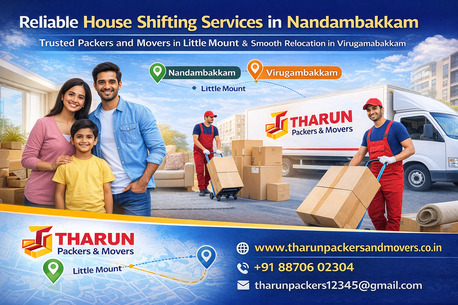 Chennai, Delivery, Reliable House Shifting Services In Nandambakkam By Tharun Packers And Movers