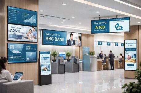 Mumbai, Business, Smart Digital Signage Solutions For Banks In India Delhi NCR
