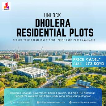 Ahmedabad, Industrial Land, INR 6500000,  398 Sq. Yard,  Premium SCO Plots For Sale In Dholera SIR &ndash; Smart Investment For The Future