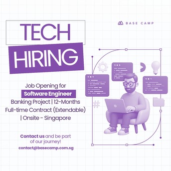 Singapore, Jobs, Hiring Software Engineer (.NET + React) In Singapore - Base Camp Recruitment