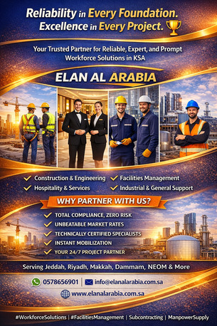 Jeddah, Labor/Moving, توفير القوى العاملة لمشاريع البناء، وخدم