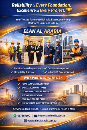 Madinah, Catering, توفير القوى العاملة لمشاريع البناء، وخدم