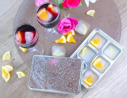 New York, Household Items, USD 41,  Buy Stainless Steel Ice Trays For Freezer | 12 Large Cubes With Lid - Ecozoi