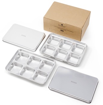 New York, Household Items, USD 41,  Buy Stainless Steel Ice Trays For Freezer | 12 Large Cubes With Lid - Ecozoi