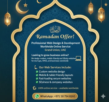 Dubai, Web Design & Development, Web Design & Development In The UAE And Worldwide By Grand Union Web Solutions