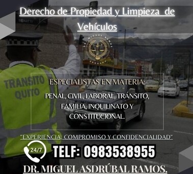 Quito, Legal, Dr. Miguel Asdr?bal Ramos- Abogado Transito