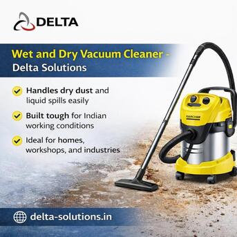New Delhi, Industrial Machinery, Wet And Dry Vacuum Cleaner - Delta Solutions