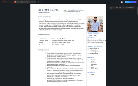 Jubail, Job Seekers, Senior Planning Engineer | 7 Yrs KSA Exp | Aramco & Maaden Projects | P6 Expert