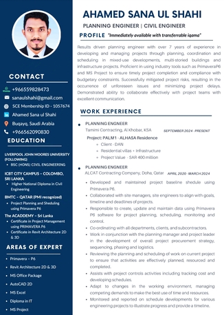 Abqaiq, Job Seekers, Planning Engineer