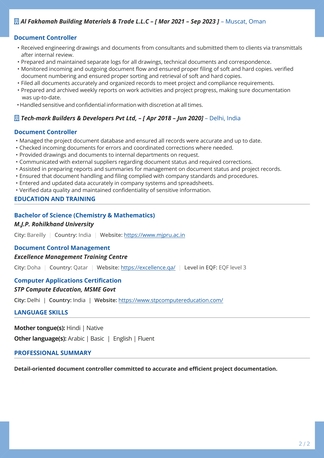 Riyadh, Job Seekers, Document Controller