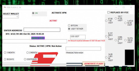New York, Computer, Flash USDT Software &ndash; TRIX Flash Crypto Testing Tool