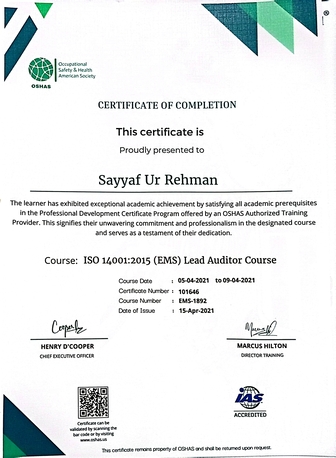 Riyadh, Job Seekers, Safety Officer Position