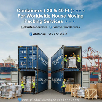 Riyadh, Logistics, Containers ( 20 & 40 Ft )■☆■ For Worldwide House Moving Packing Services ■☆ 0578166347
