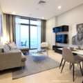 KWD 1000/month,  Furnished,  2 BR,  Two Bedroom Apartment Now Available With Balcony And Sea View, Salmiya.