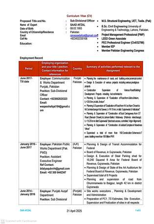 Makkah, Job Seekers, Project Manager