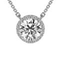 USD 2332,  Luxury 1.91cttw Lab Diamond Pendant Necklace For Women At GemsNY