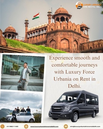 New Delhi, Travel, Luxury Force Urbania Rental In Delhi For Premium Group Travel