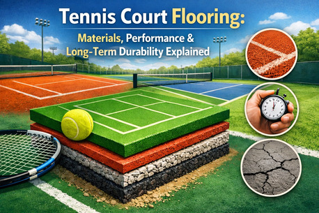 Mumbai, Construction, Premium Tennis & Basketball Court Flooring Solutions