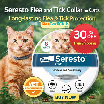 New York, Pet Supplies, USD 38,  Seresto Flea Collar For Cats - 30% OFF + Free Shipping | PetCareClub