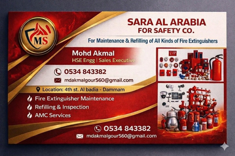 Jubail, Appliance Repair, Reliable Fire Safety Maintenance & Refilling Services | AMC | Sprinkler Instalation Etc .