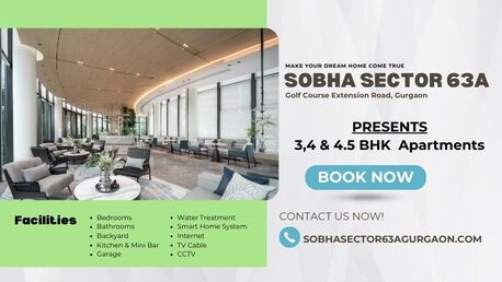 Gurgaon, Real Estate For Sale, 2 BR,  Sobha Sector 63A Golf Course Extension Road Gurgaon &ndash; Premium Urban Living