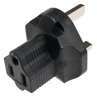New York, Electronics, USD 6,  USA NEMA 5-15R Female To UK BS1363 Power Plug Adapter