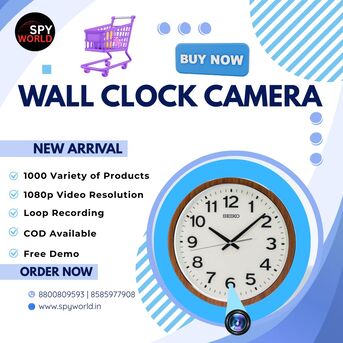 New Delhi, Electronics, INR 3700,  Wall Clock Spy Camera Dealer In Uttam Nagar &ndash; Best Shop At Spy World
