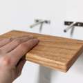 Sleek Narrow Floating Shelf Oak Minimalism