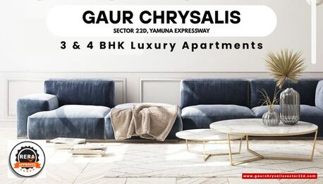 Noida, Real Estate For Sale, INR 15200000,  3 BR,  1910 Sq. Feet,  Gaur Chrysalis Sector 22D - Manifold Bliss With High-End Luxury