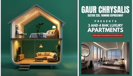Noida, Real Estate For Sale, INR 15200000,  3 BR,  1910 Sq. Feet,  Gaur Chrysalis Sector 22D - Manifold Bliss With High-End Luxury