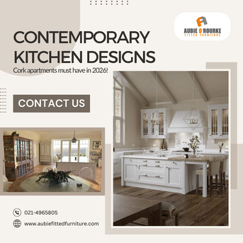 Dublin, Interior Design, Contemporary Kitchen Designs Cork Apartments Must Have In 2026