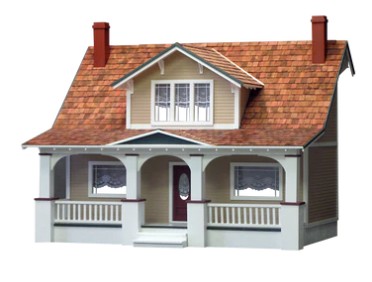 New York, Baby & Kid Stuff, USD 385,  Shop Classic Bungalow Wooden Dollhouse Kit By Real Good Toys In USA