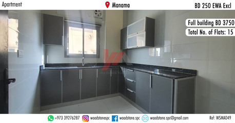 Manama, Apartments/Houses, BHD 250/month,  2 BR,  120 Sq. Meter,  Semi-furnished 2 Bedroom Apartment, Manama - BD 250 Excl WSMA049