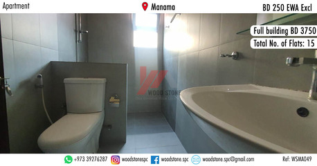 Manama, Apartments/Houses, BHD 250/month,  2 BR,  120 Sq. Meter,  Semi-furnished 2 Bedroom Apartment, Manama - BD 250 Excl WSMA049