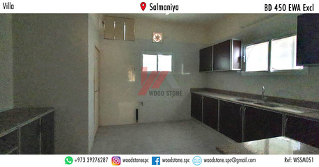 Salmaniya, Villas, BHD 450,  200 Sq. Meter,  Unfurnished 3 Bedroom Villa, Salmaniya - BD 450 Excl WSSM051