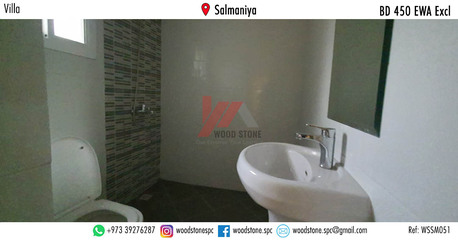 Salmaniya, Villas, BHD 450,  200 Sq. Meter,  Unfurnished 3 Bedroom Villa, Salmaniya - BD 450 Excl WSSM051