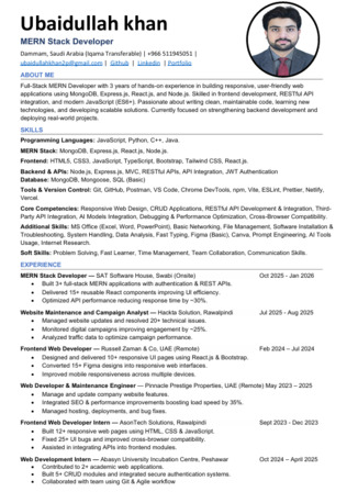 Riyadh, Job Seekers, MERN Stack Web Developer | Web Developer | Full-Stack Developer | Software Engineer