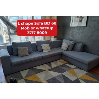 Manama, Furniture, BHD 68,  🌍🌐L Shape Sofa In Good Condition For Sale With Delivery